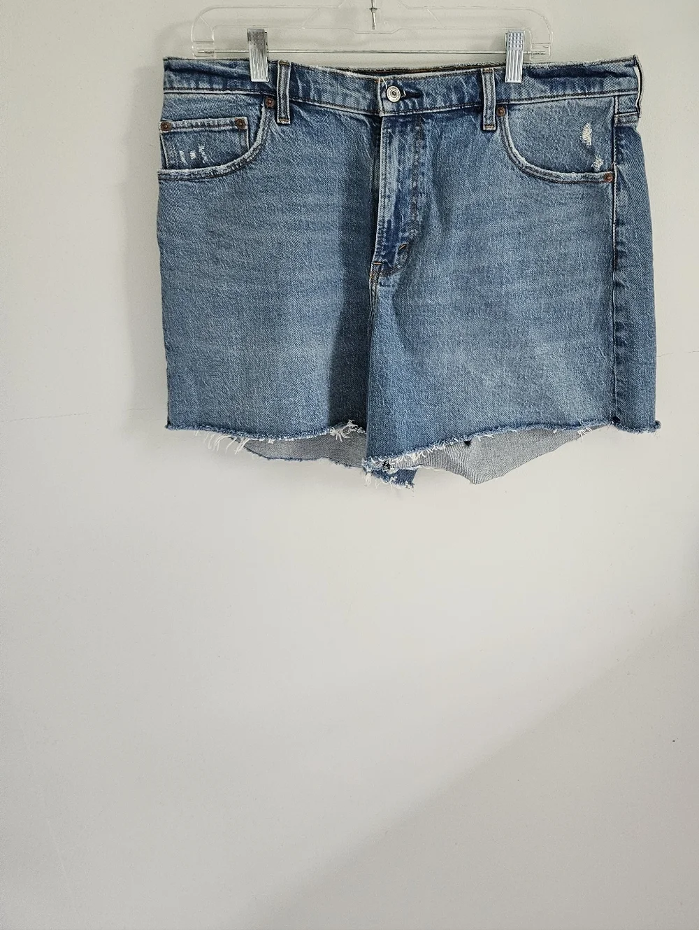 Abercrombie & Fitch The Dad Short Blue Jean Cut-offs High Rise